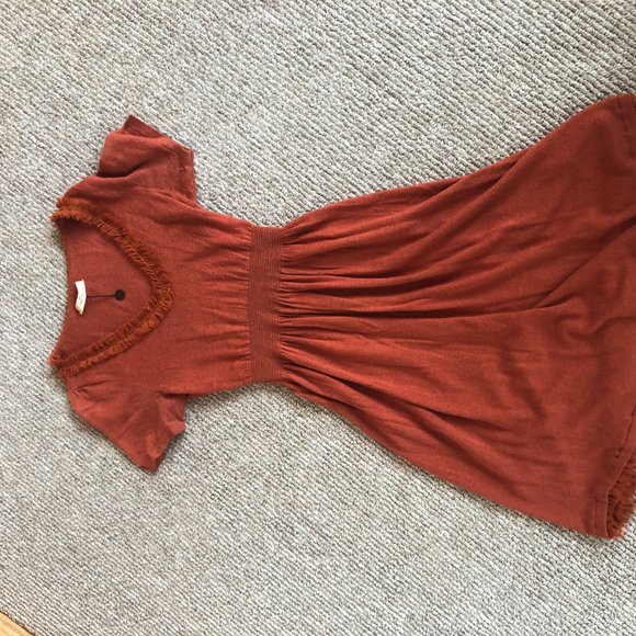 Isabelle Sinclair Orange Midi Dress - Picture 2 of 3